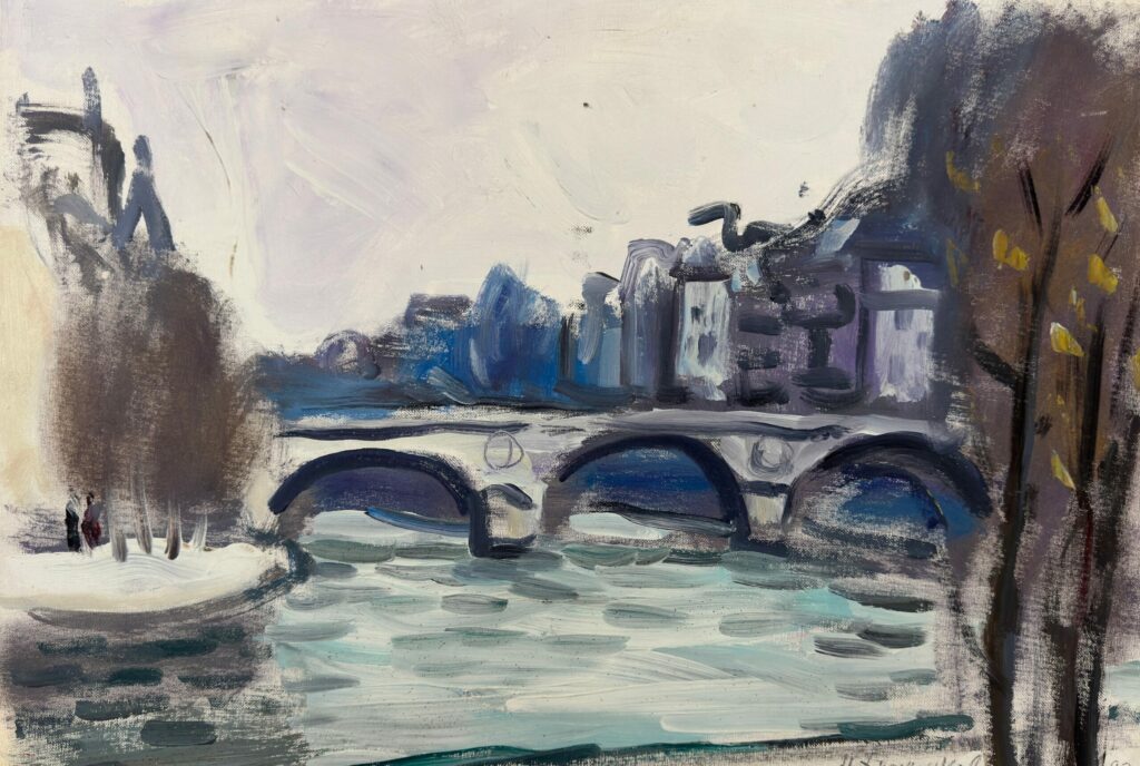 Snowfall. Seine. 1993